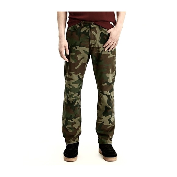 Levi's 541 34 x 32 Green Multicolor Camouflage 100% Cotton Athletic Jean NWOT - Picture 7 of 15